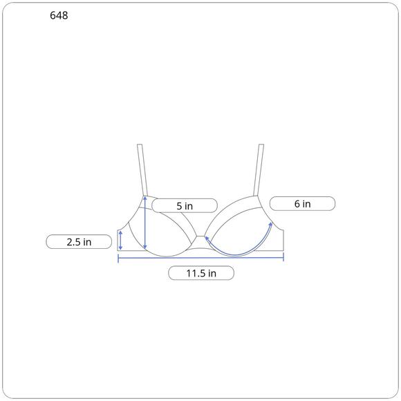 Victoria's Secret Blue Lace Strappy cross back Bra 32B - Picture 5 of 10